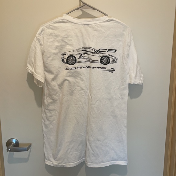 White Chevy corvette t shirt - Picture 3 of 4